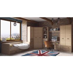 Шкаф Mobhaus Diaz 2D2S (Madura Oak/Wellington) Thumb