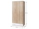 Dulap Mobhaus Emio Typ 02 (Sonoma Oak/White)