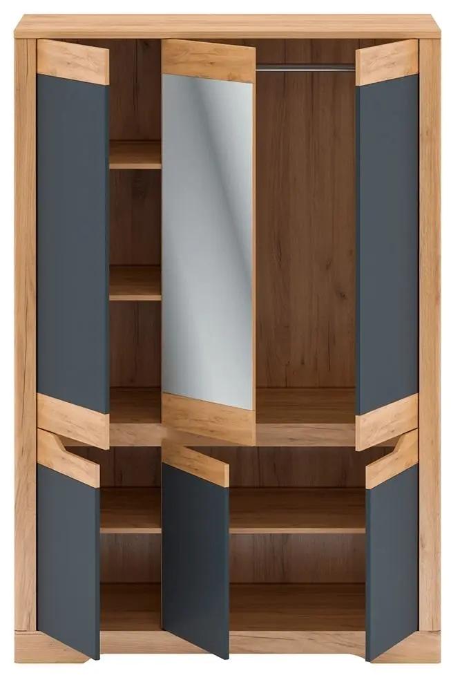 Шкаф Mobhaus Fidel F (Craft Oak Golden/Graphite Gray)