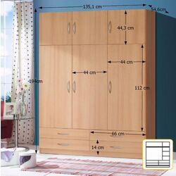 Шкаф Mobhaus Geri (Beech) Thumb