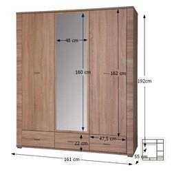 Dulap Tempo Kondela Grand Typ 2 (Sonoma Oak) Thumb