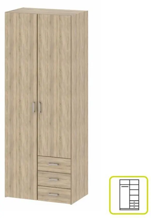 Шкаф Mobhaus Gwen 70425 (Sonoma Oak)