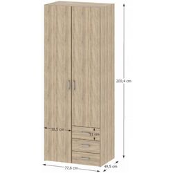 Шкаф Mobhaus Gwen 70425 (Sonoma Oak) Thumb