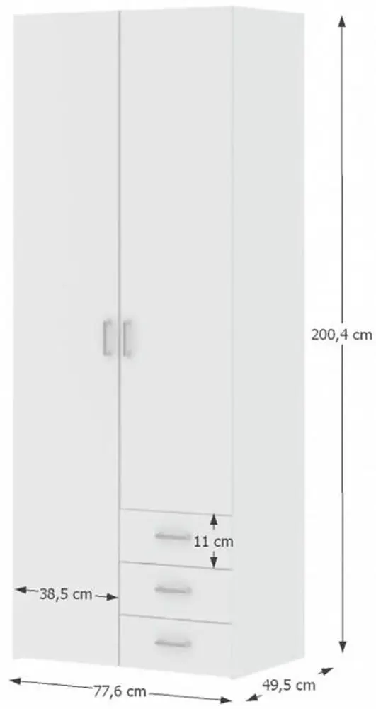 Шкаф Mobhaus Gwen 70425 (White) - 3