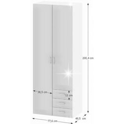 Dulap Mobhaus Gwen 70425 (White Extra High Gloss) Thumb