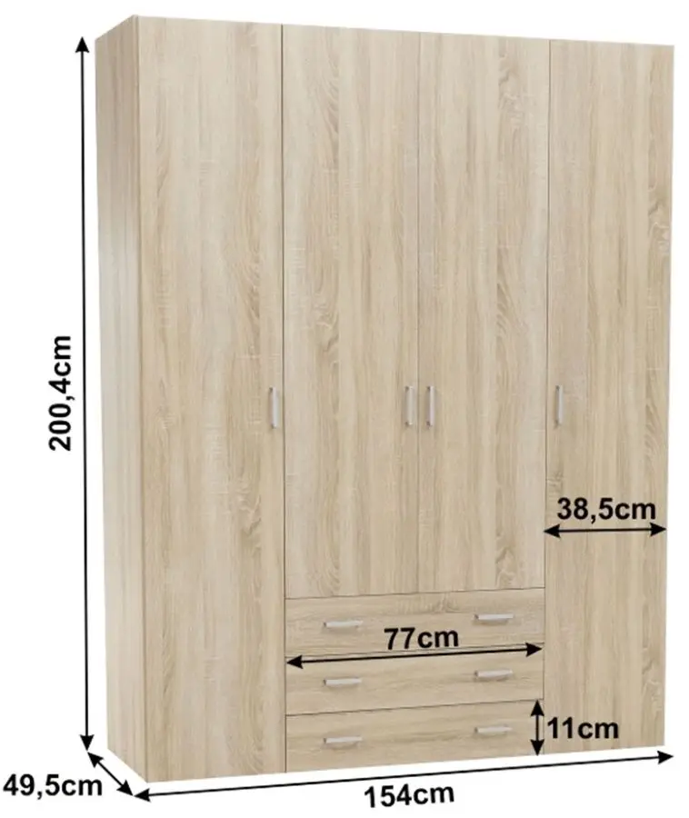 Dulap Mobhaus Gwen 70429 (Sonoma Oak)