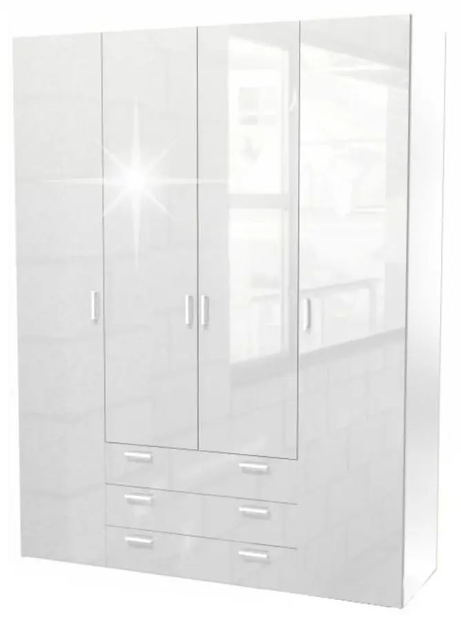 Шкаф Mobhaus Gwen 70429 (White Extra High Gloss)