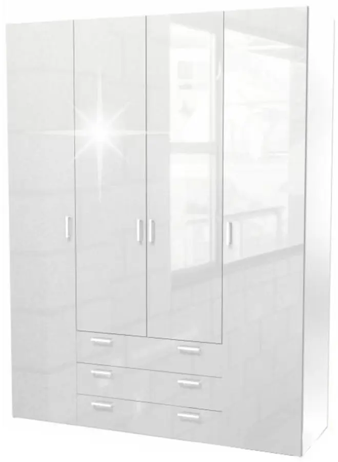 Шкаф Mobhaus Gwen 70429 (White Extra High Gloss)