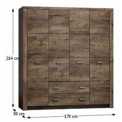 Dulap Tempo Kondela Infinity I-18 (Ash Dark) Thumb