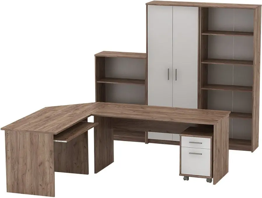 Шкаф Mobhaus Johan 2 New 05 (Kraft Dunkel/White)