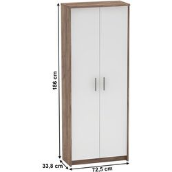 Шкаф Mobhaus Johan 2 New 05 (Kraft Dunkel/White) Thumb