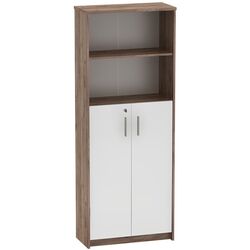 Etajera Mobhaus Johan 2 New 10 (Kraft Dunkel/White)