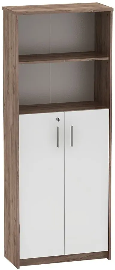 Etajera Mobhaus Johan 2 New 10 (Kraft Dunkel/White)