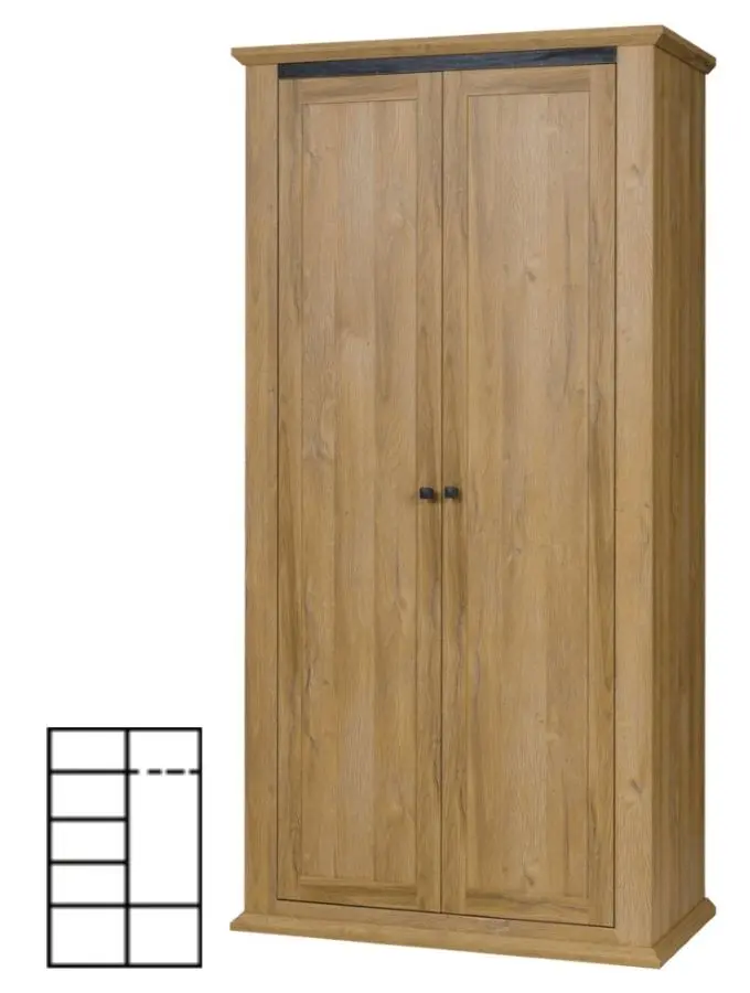 Dulap Mobhaus Leon MZ2 (Grand Oak)