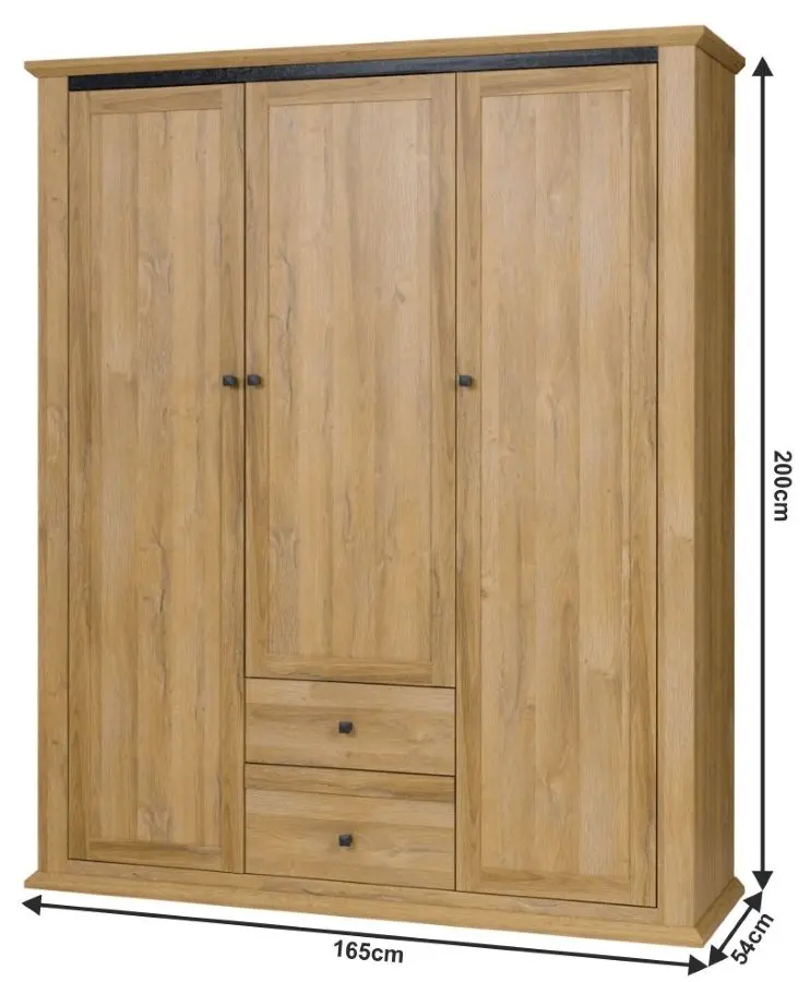 Dulap Mobhaus Leon MZ3 (Grand Oak)