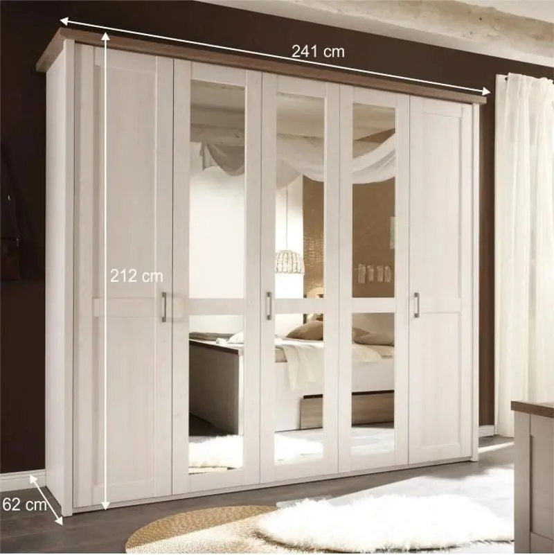 Шкаф Tempo Kondela Lumera (White Pine/Sonoma Oak Truffle)