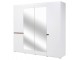 Шкаф Mobhaus Lynatet Typ 23 (White Extra High Gloss/Sonoma Oak Truffle Dark)