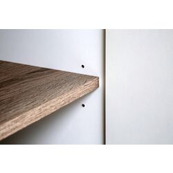 Dulap Mobhaus Lynatet Typ 23 (White Extra High Gloss/Sonoma Oak Truffle Dark) Thumb