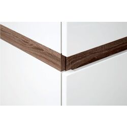 Dulap Mobhaus Lynatet Typ 23 (White Extra High Gloss/Sonoma Oak Truffle Dark) Thumb