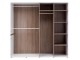 Шкаф Mobhaus Lynatet Typ 23 (White Extra High Gloss/Sonoma Oak Truffle Dark)