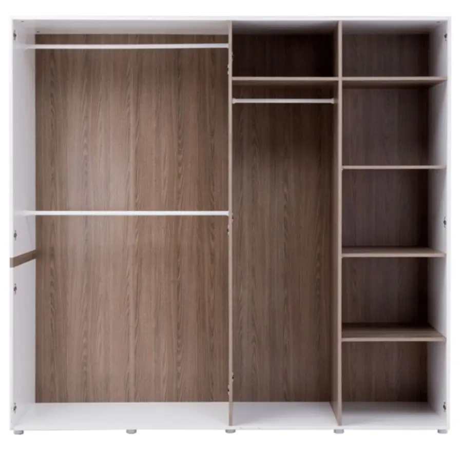 Dulap Mobhaus Lynatet Typ 23 (White Extra High Gloss/Sonoma Oak Truffle Dark)