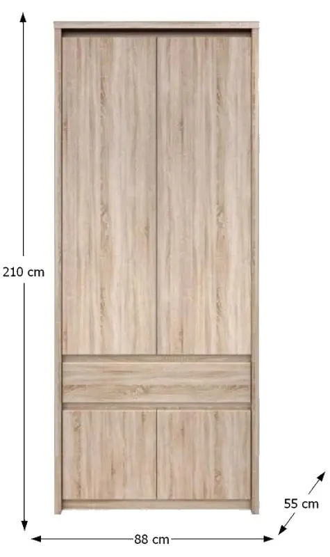 Шкаф Tempo Kondela Norty (Sonoma Oak) - 2