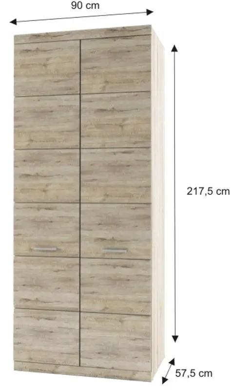 Dulap Mobhaus Orestes (Sanremo Oak) - 2