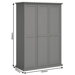 Dulap Mobhaus Paris 75353 (Gray) Thumb