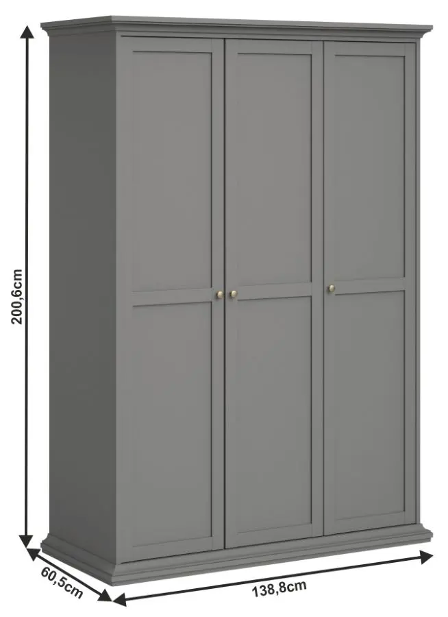 Dulap Mobhaus Paris 75353 (Gray)