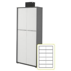 Шкаф Tempo Kondela Rioma New Typ 07 (Graphite/White) Thumb