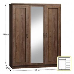 Шкаф Tempo Kondela Tedy Typ T15 (Lefkas Oak) Thumb