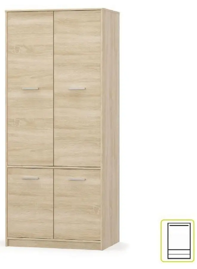 Шкаф Mobhaus Teyo 4D (Sonoma Oak) - 4