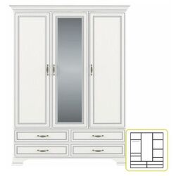 Dulap Mobhaus Tiffy 01 3D4S (Woodline Cream) Thumb