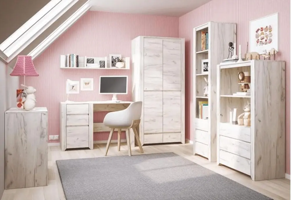 Шкаф угловой Tempo Kondela Angel Typ 21 (Craft White)