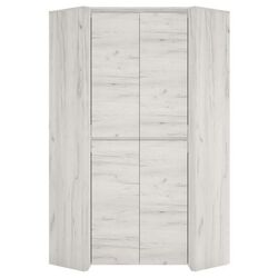 Dulap de colt Tempo Kondela Angel Typ 21 (Craft White)