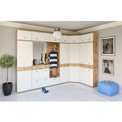 Шкаф угловой Mobhaus Cyril Typ 3 (Wotan Oak/White) Thumb