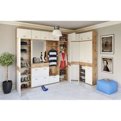 Шкаф угловой Mobhaus Cyril Typ 3 (Wotan Oak/White) Thumb