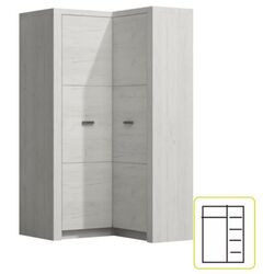 Шкаф угловой Tempo Kondela Infinity I-14 (Ash White) Thumb