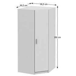 Шкаф угловой Mobhaus Invita Typ 3 (White) Thumb