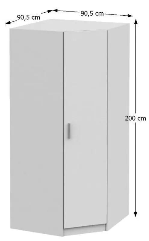 Шкаф угловой Mobhaus Invita Typ 3 (White)