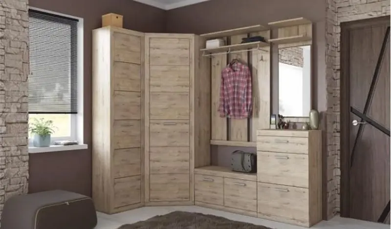 Шкаф угловой Mobhaus Orestes 1D (Sanremo Oak) - 3