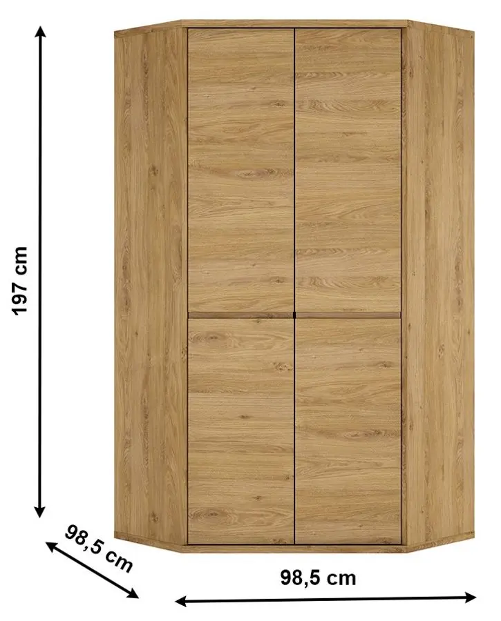 Шкаф угловой Mobhaus Sheldon Typ 21 (Shetland Oak)