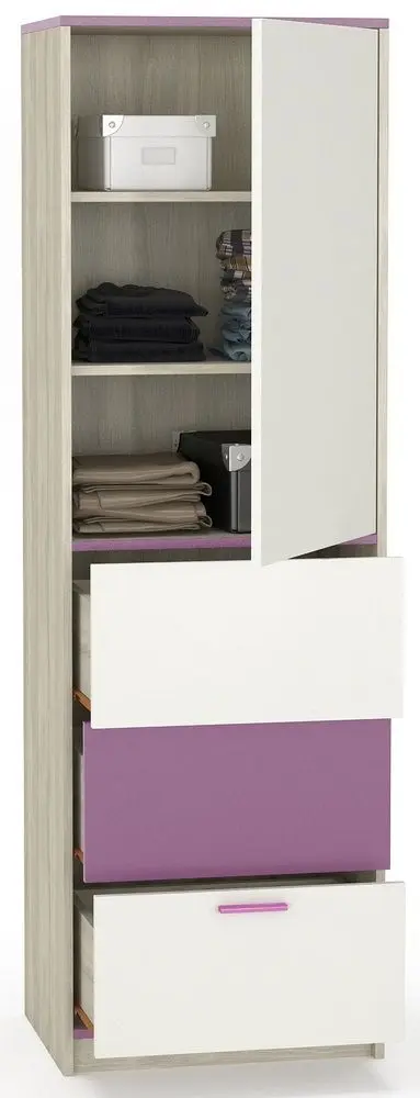 Пенал Mobi Гольф 3 (Перламутр Черешня/Белая Шагрень) - 3