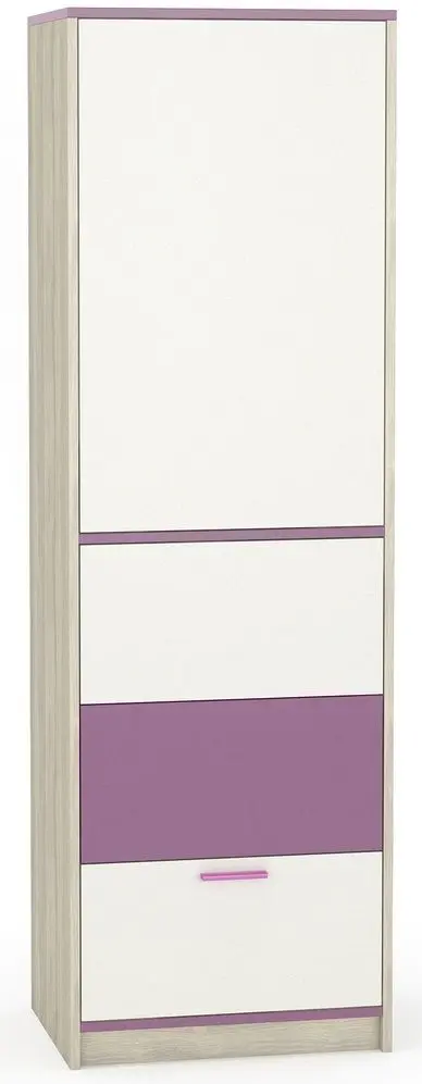 Пенал Mobi Гольф 3 (Перламутр Черешня/Белая Шагрень)