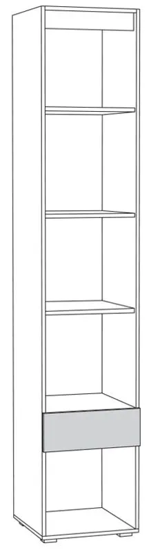 Пенал Mobi Линда 03.270 (Дуб Cонома/Белый) - 2