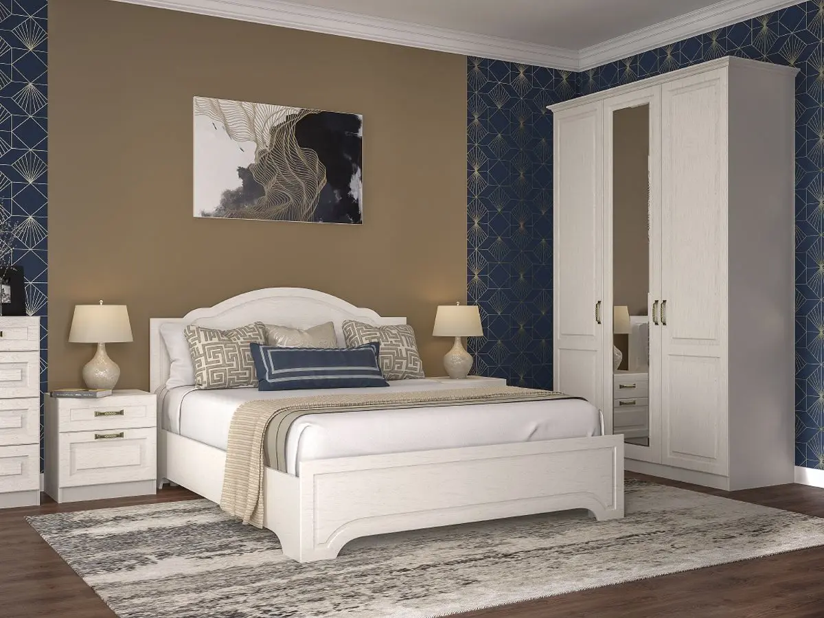 Dulap combinat Mobi Liverpul 08.45 (White/Ash Vanilla)