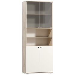 Dulap Mobi Boston 13.156 (Endgrain Oak Elegant/Milk Ricamo Soft) Thumb