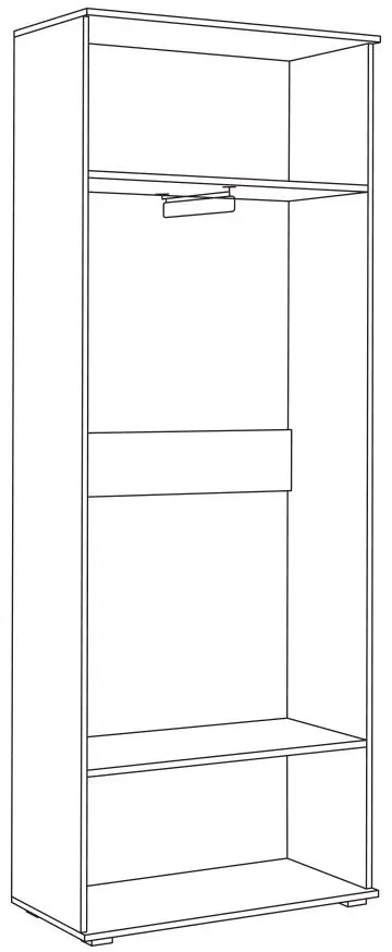Dulap Mobi Kuba 13.136 (Sonoma Oak/White Premium)