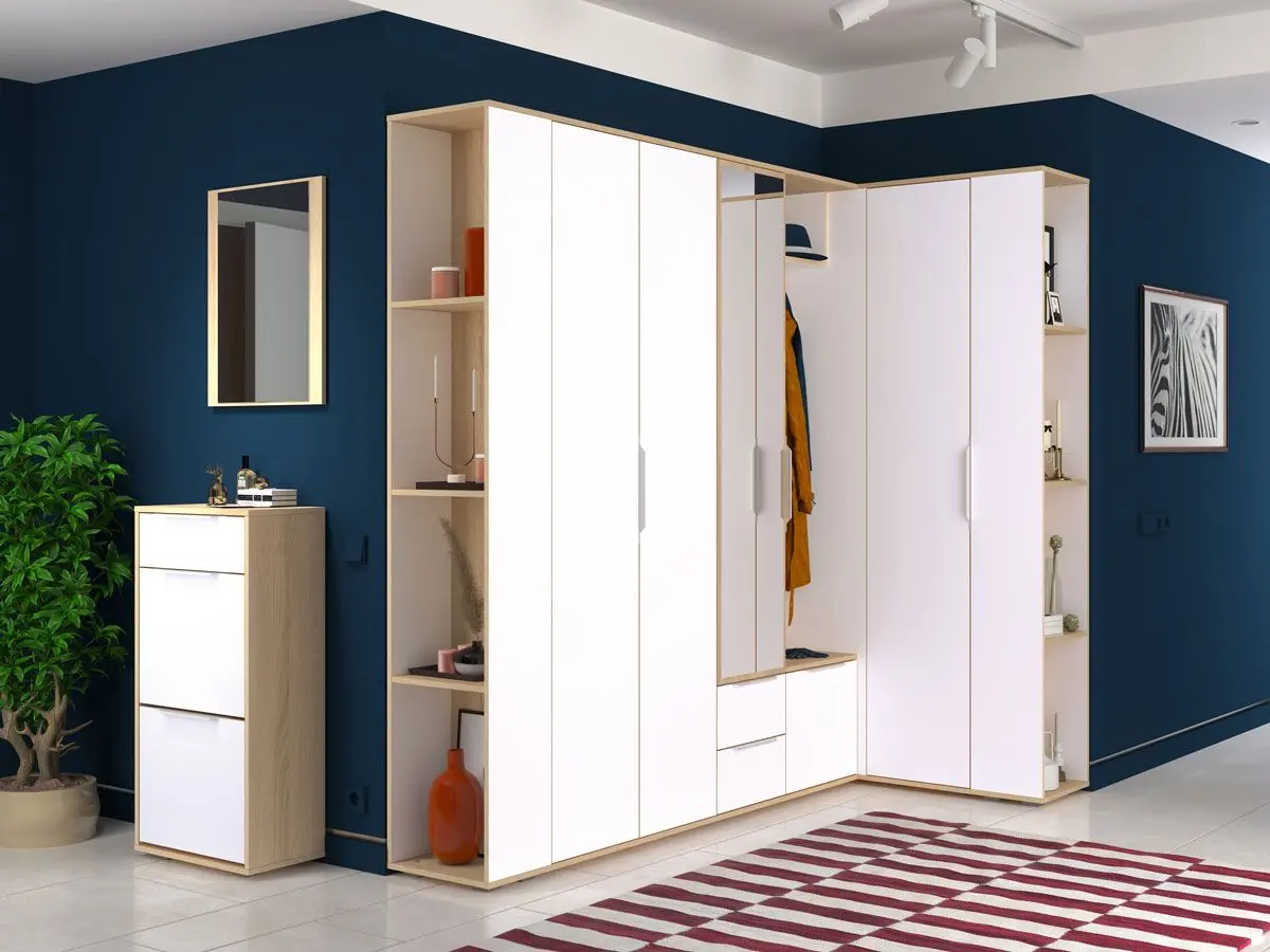 Dulap Mobi Kuba 13.136 (Sonoma Oak/White Premium)