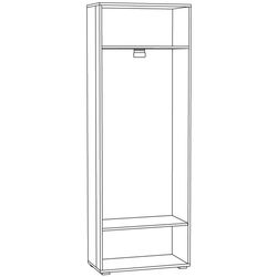 Dulap Mobi Yunona (Craft Oak White/Slate Gray) Thumb